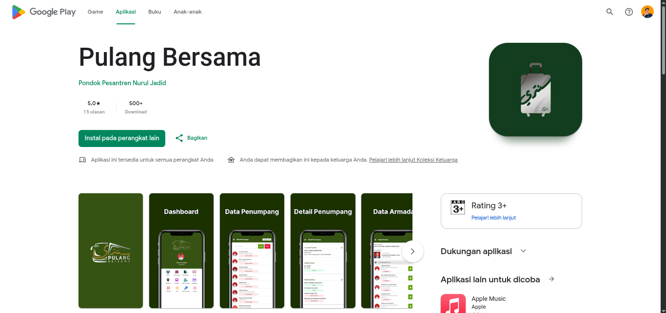 Preview Pulang Bersama Mobile